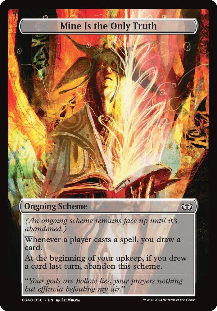 Mine Is The Only Truth (Full Art) [Archenemy: Duskmourn] 340
