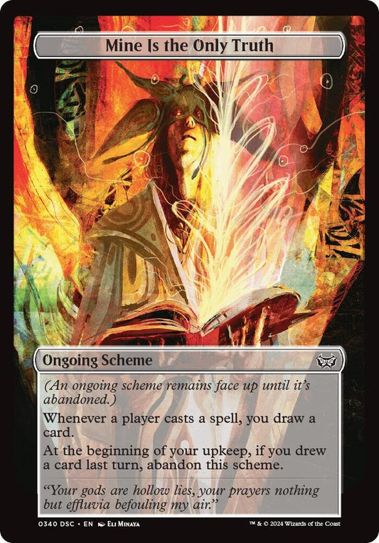 Mine Is The Only Truth (Full Art) [Archenemy: Duskmourn] 340