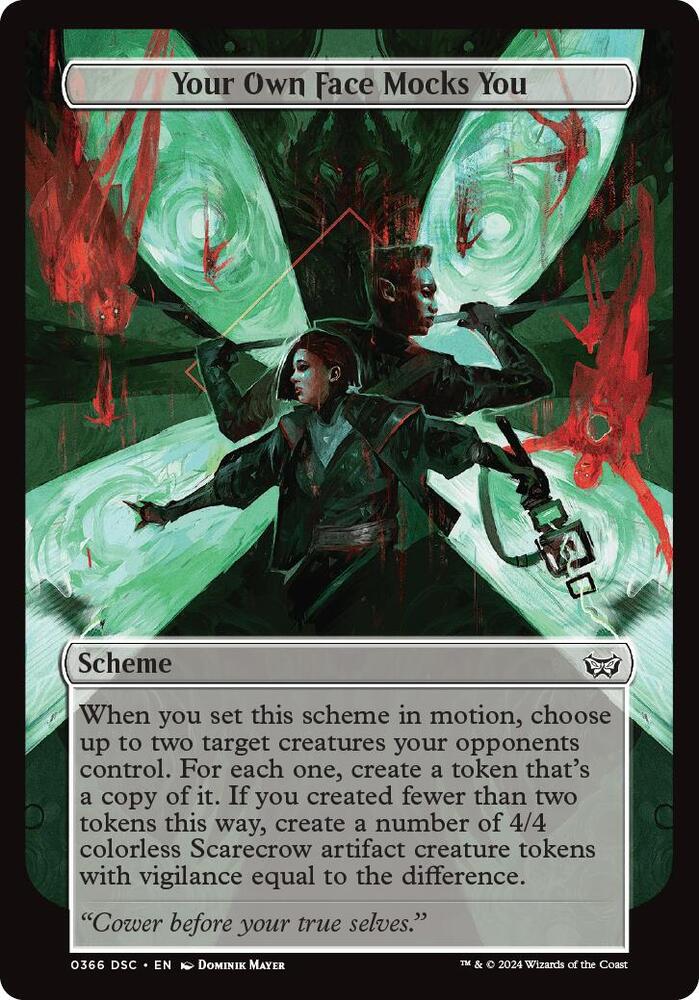 Your Own Face Mocks You (Full Art) [Archenemy: Duskmourn] 366