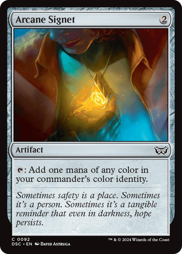 Arcane Signet [Commander: Duskmourn: House of Horror] 92