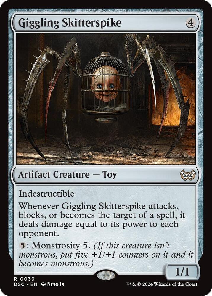 Giggling Skitterspike [Commander: Duskmourn: House of Horror] 39