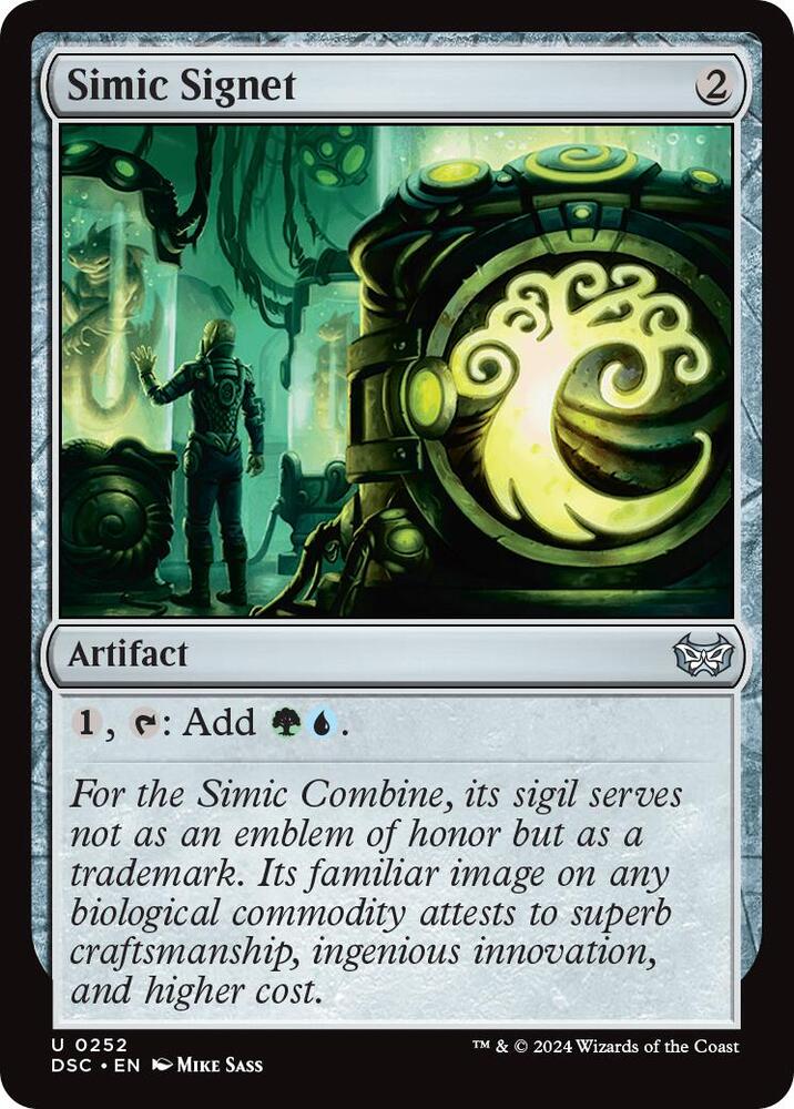 Simic Signet [Commander: Duskmourn: House of Horror] 252