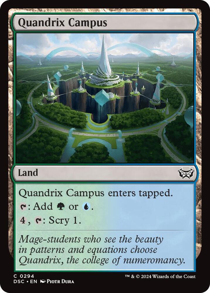 Quandrix Campus [Commander: Duskmourn: House of Horror] 294