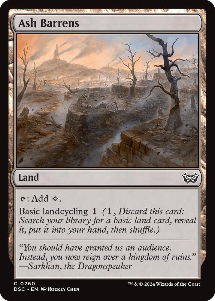Ash Barrens [Commander: Duskmourn: House of Horror] 260