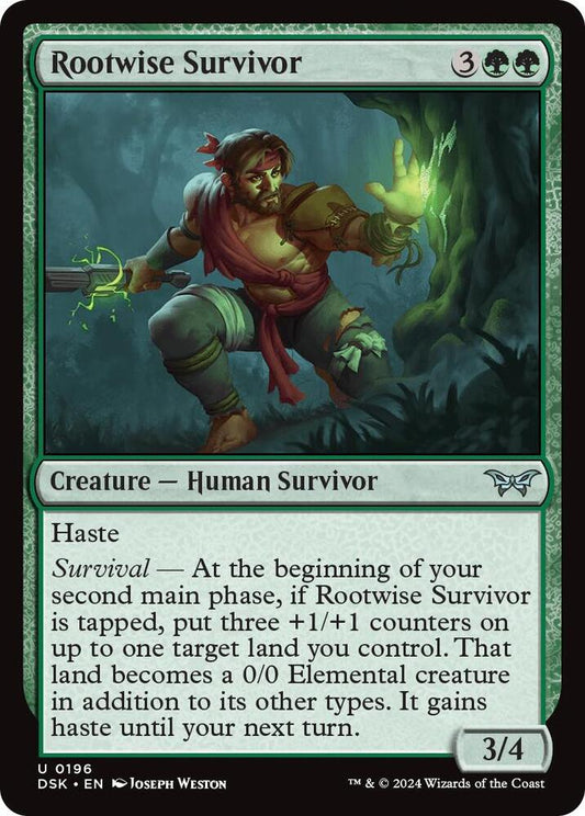 Rootwise Survivor [Duskmourn: House of Horror] 196