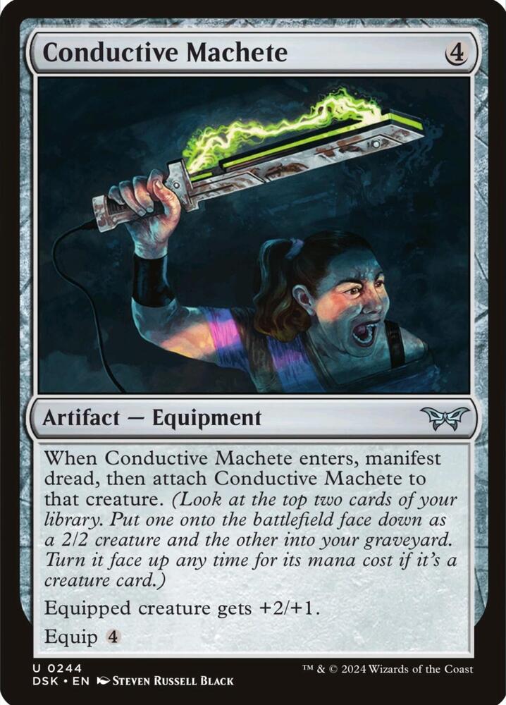 Conductive Machete [Duskmourn: House of Horror] 244