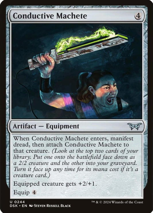 Conductive Machete [Duskmourn: House of Horror] 244