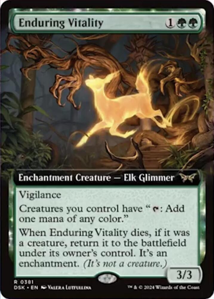 Enduring Vitality (Extended Art) [Duskmourn: House of Horror] 381