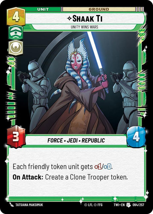 Shaak Ti - Unity Wins Wars [Twilight of the Republic] 094/257