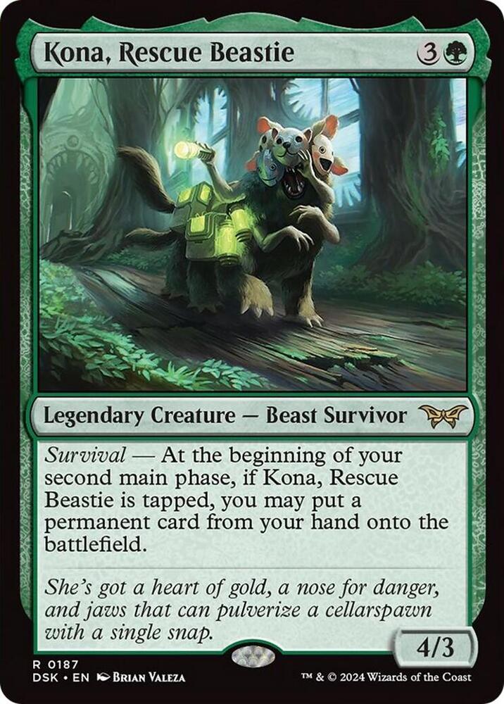 Kona, Rescue Beastie (0187) [Duskmourn: House of Horror] 187