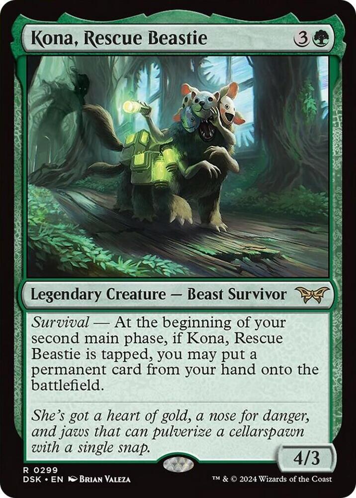 Kona, Rescue Beastie (0299) [Duskmourn: House of Horror] 299