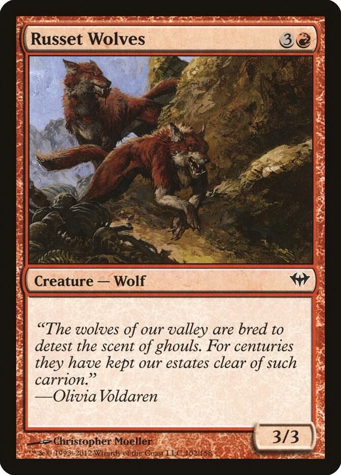Russet Wolves [Dark Ascension] 102