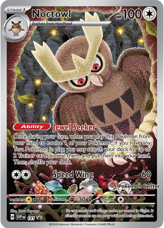 Noctowl - 141 (Pokemon Center Exclusive) [SV: Scarlet & Violet Promo Cards] 141