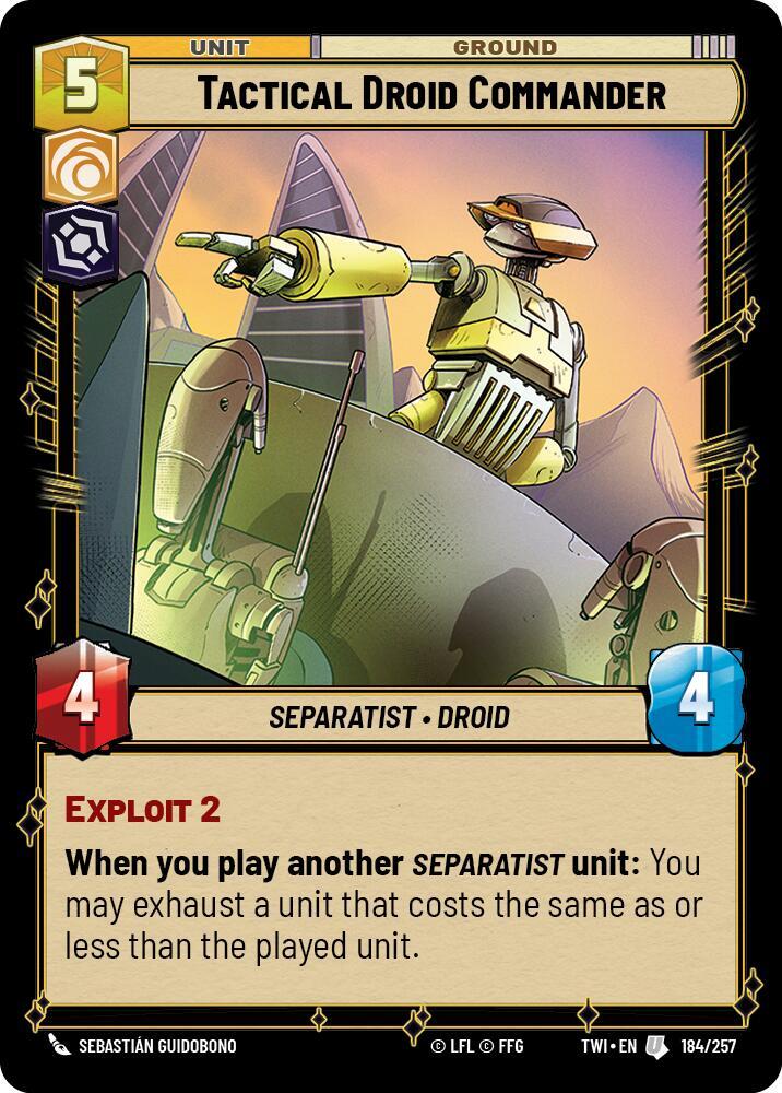 Tactical Droid Commander [Twilight of the Republic] 184/257