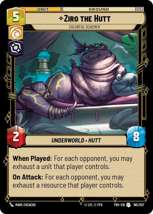 Ziro the Hutt - Colorful Schemer [Twilight of the Republic] 185/257