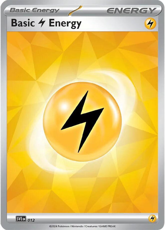Basic Lightning Energy - 012 [SVE: Scarlet & Violet Energies] 012