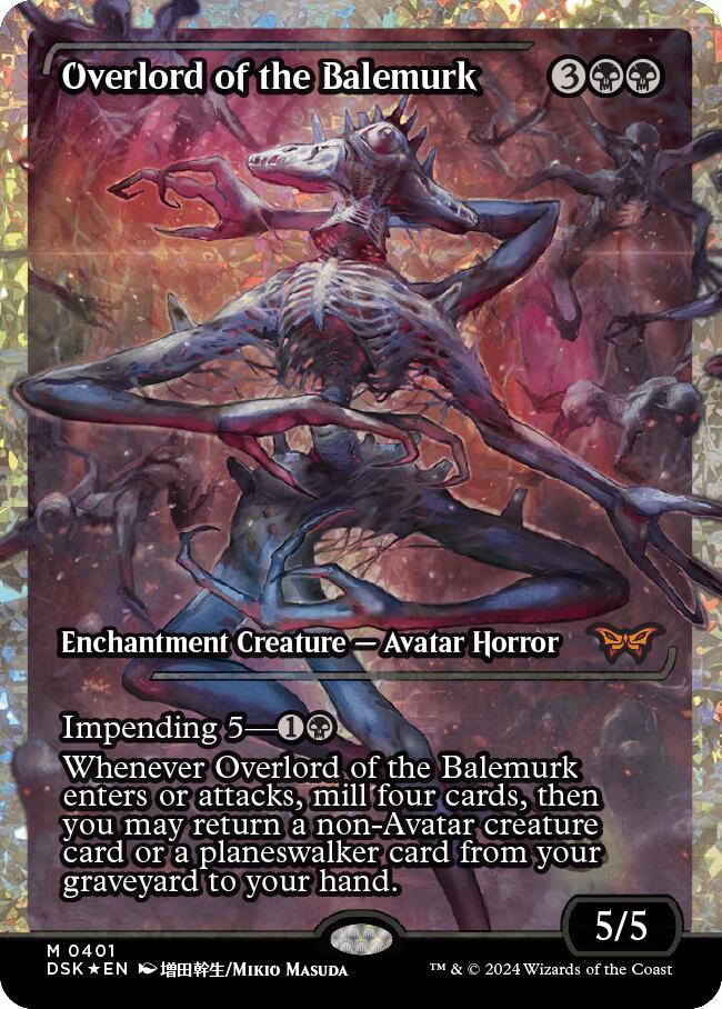 Overlord of the Balemurk (Showcase) (Fracture Foil) [Duskmourn: House of Horror] 401