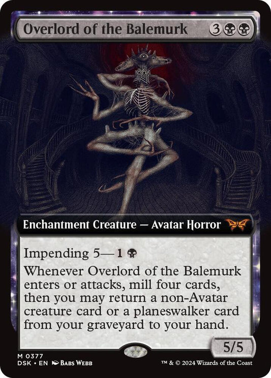 Overlord of the Balemurk (Extended Art) [Duskmourn: House of Horror] 377