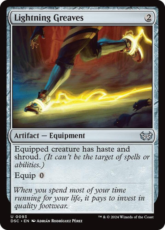 Lightning Greaves [Commander: Duskmourn: House of Horror] 93