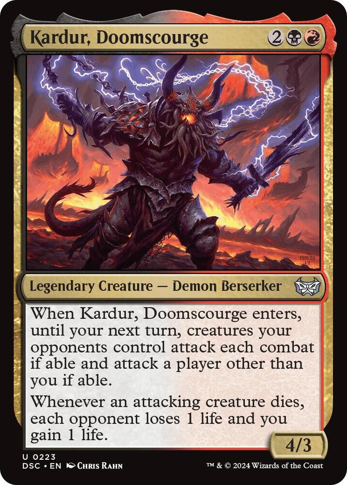 Kardur, Doomscourge [Commander: Duskmourn: House of Horror] 223