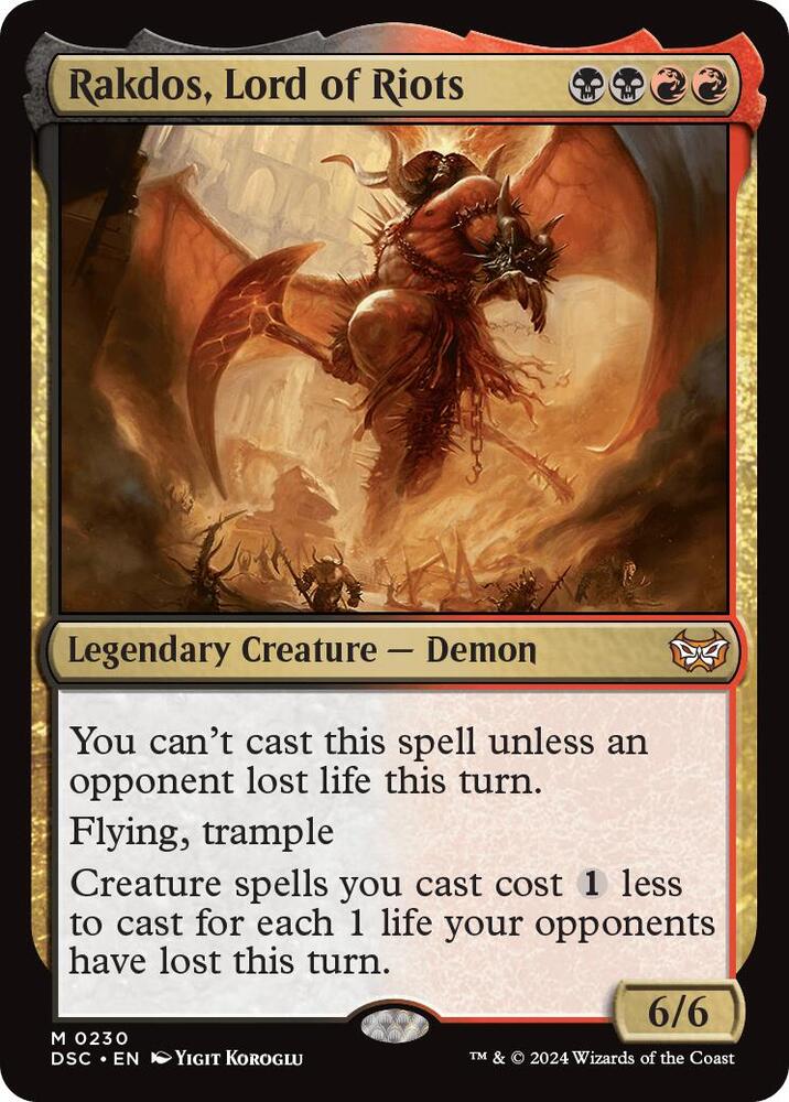 Rakdos, Lord of Riots [Commander: Duskmourn: House of Horror] 230
