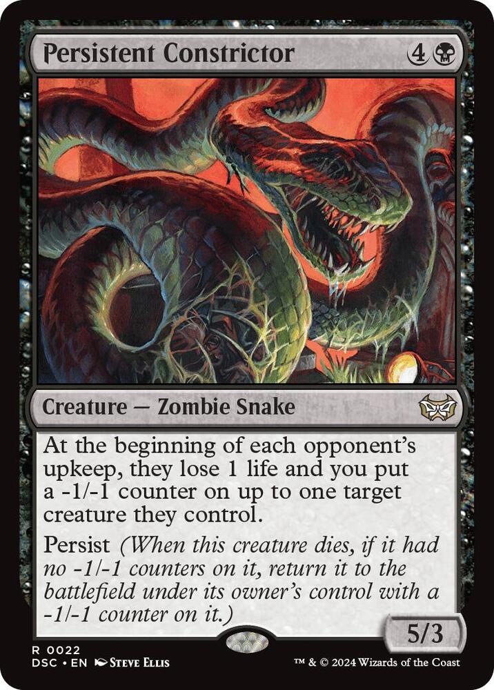 Persistent Constrictor [Commander: Duskmourn: House of Horror] 22