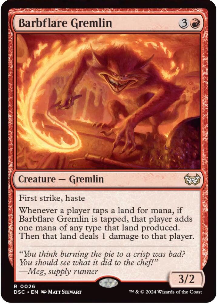 Barbflare Gremlin [Commander: Duskmourn: House of Horror] 26