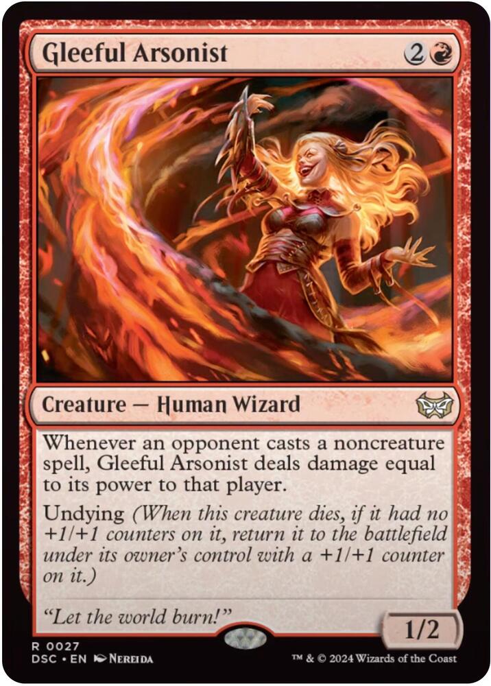 Gleeful Arsonist [Commander: Duskmourn: House of Horror] 27
