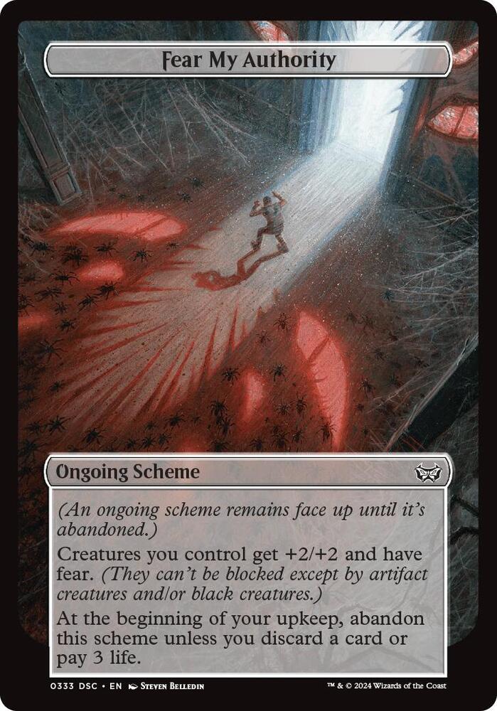 Fear My Authority (Full Art) [Archenemy: Duskmourn] 333