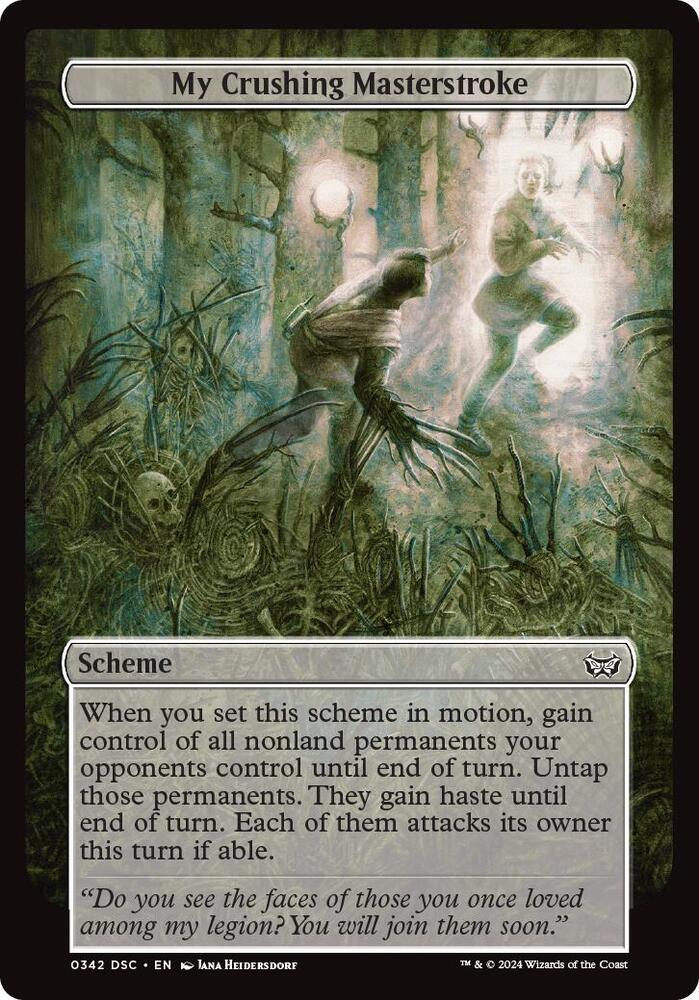 My Crushing Masterstroke (Full Art) [Archenemy: Duskmourn] 342