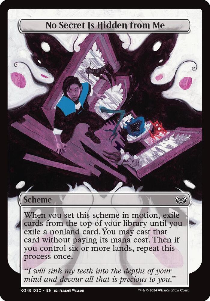 No Secret Is Hidden from Me (Full Art) [Archenemy: Duskmourn] 349