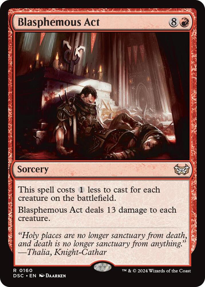 Blasphemous Act [Commander: Duskmourn: House of Horror] 160