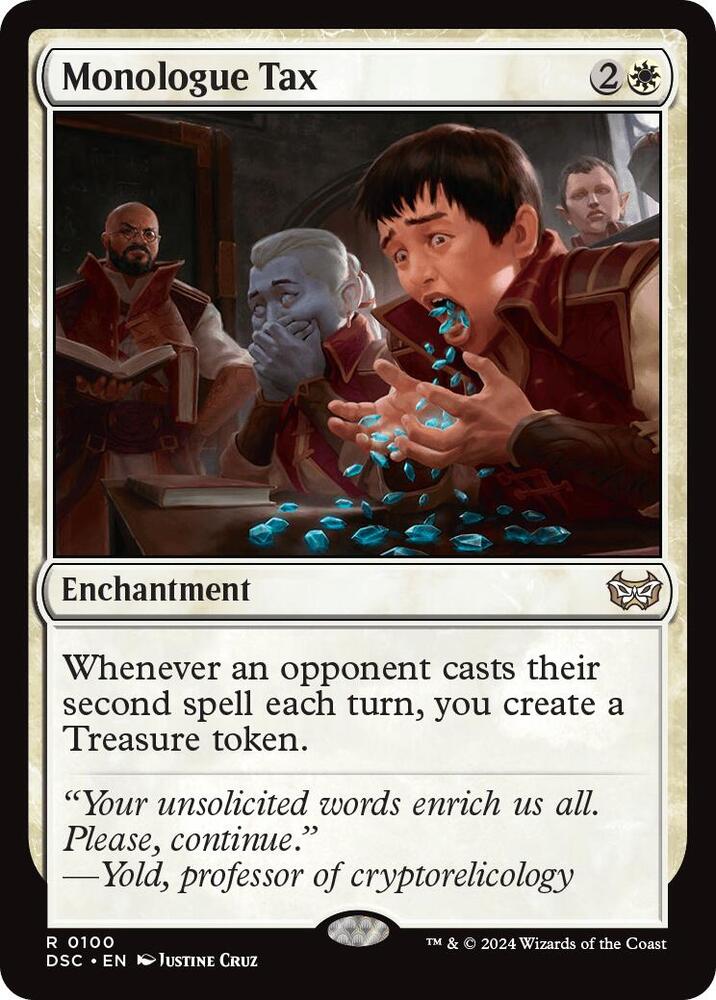 Monologue Tax [Commander: Duskmourn: House of Horror] 100