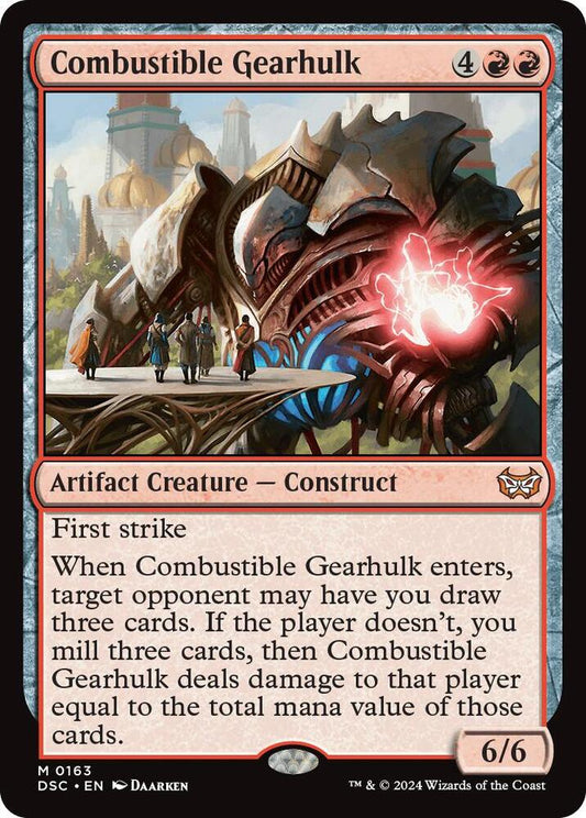 Combustible Gearhulk [Commander: Duskmourn: House of Horror] 163
