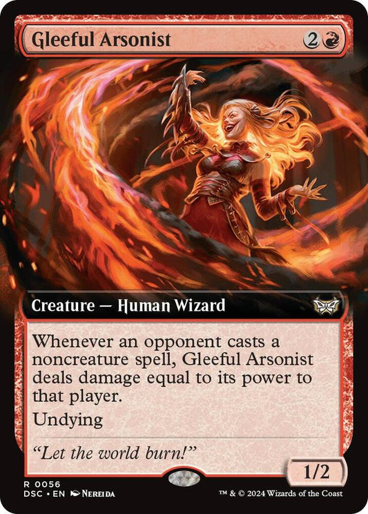 Gleeful Arsonist (Extended Art) [Commander: Duskmourn: House of Horror] 56