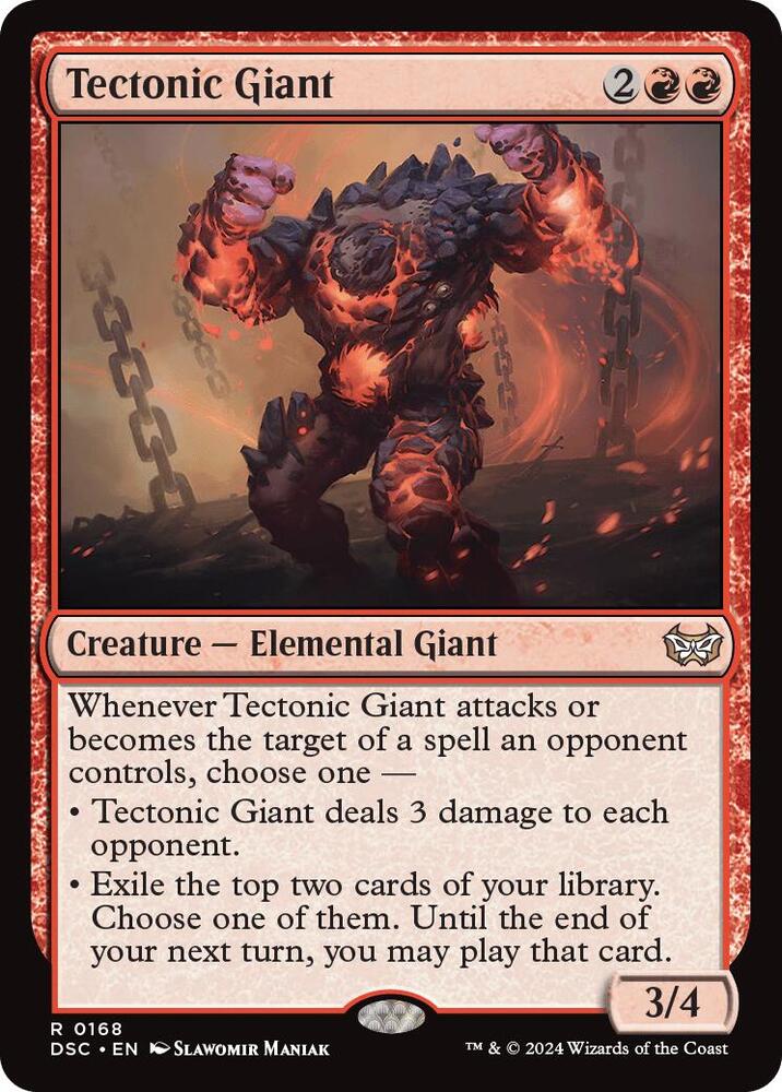 Tectonic Giant [Commander: Duskmourn: House of Horror] 168