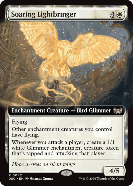 Soaring Lightbringer (Extended Art) [Commander: Duskmourn: House of Horror] 42