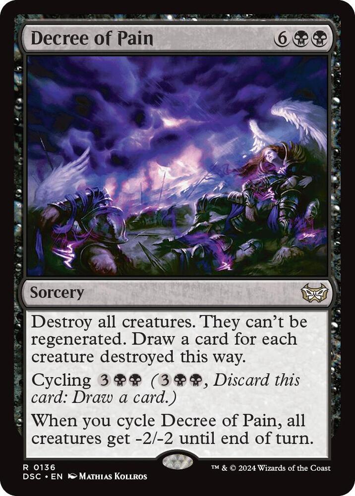 Decree of Pain [Commander: Duskmourn: House of Horror] 136