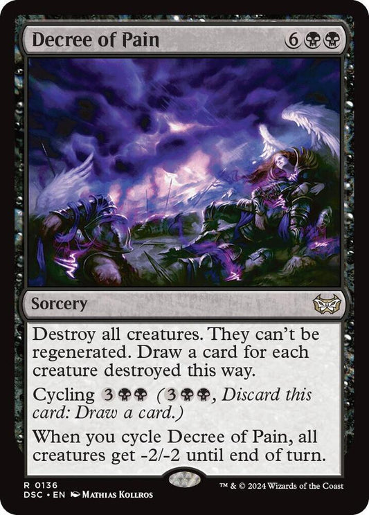 Decree of Pain [Commander: Duskmourn: House of Horror] 136