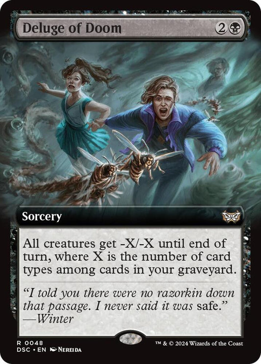 Deluge of Doom (Extended Art) [Commander: Duskmourn: House of Horror] 48