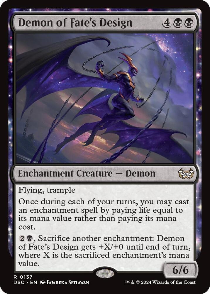 Demon of Fate's Design [Commander: Duskmourn: House of Horror] 137