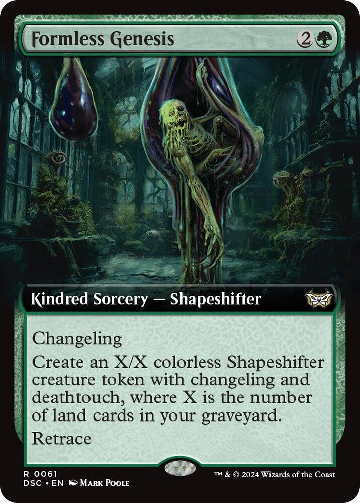 Formless Genesis (Extended Art) [Commander: Duskmourn: House of Horror] 61