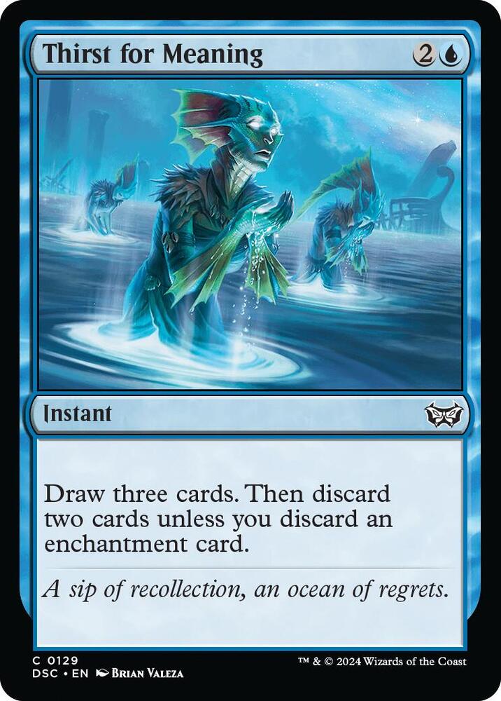 Thirst for Meaning [Commander: Duskmourn: House of Horror] 129
