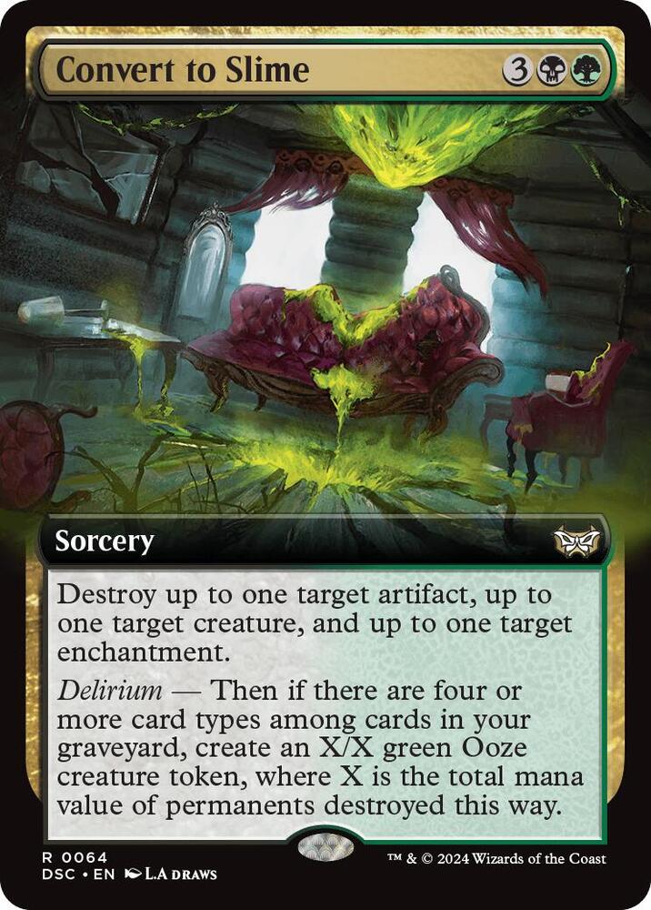 Convert to Slime (Extended Art) [Commander: Duskmourn: House of Horror] 64