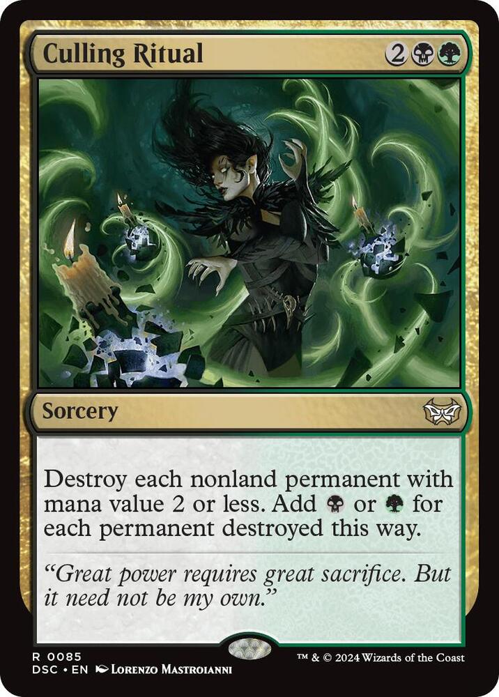 Culling Ritual [Commander: Duskmourn: House of Horror] 85