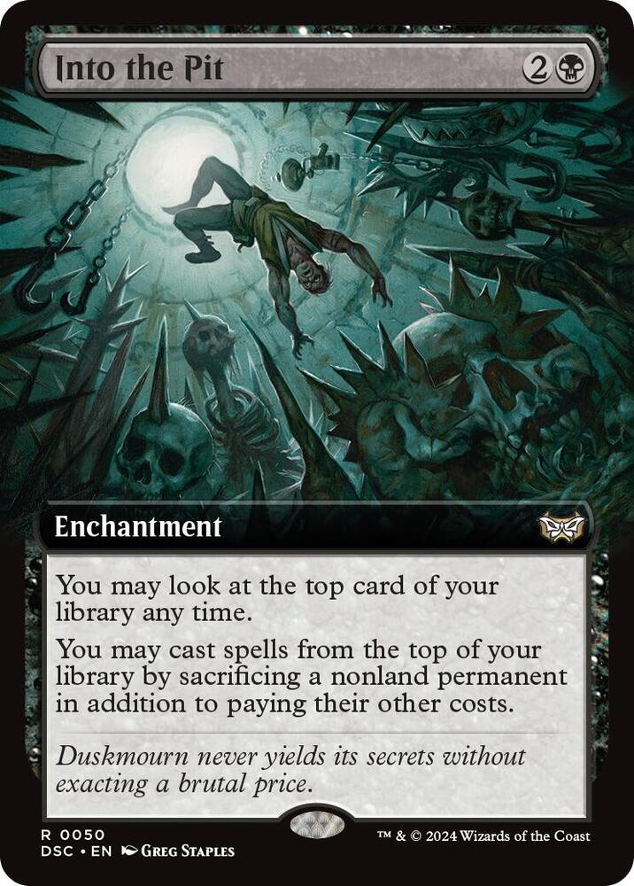 Into the Pit (Extended Art) [Commander: Duskmourn: House of Horror] 50