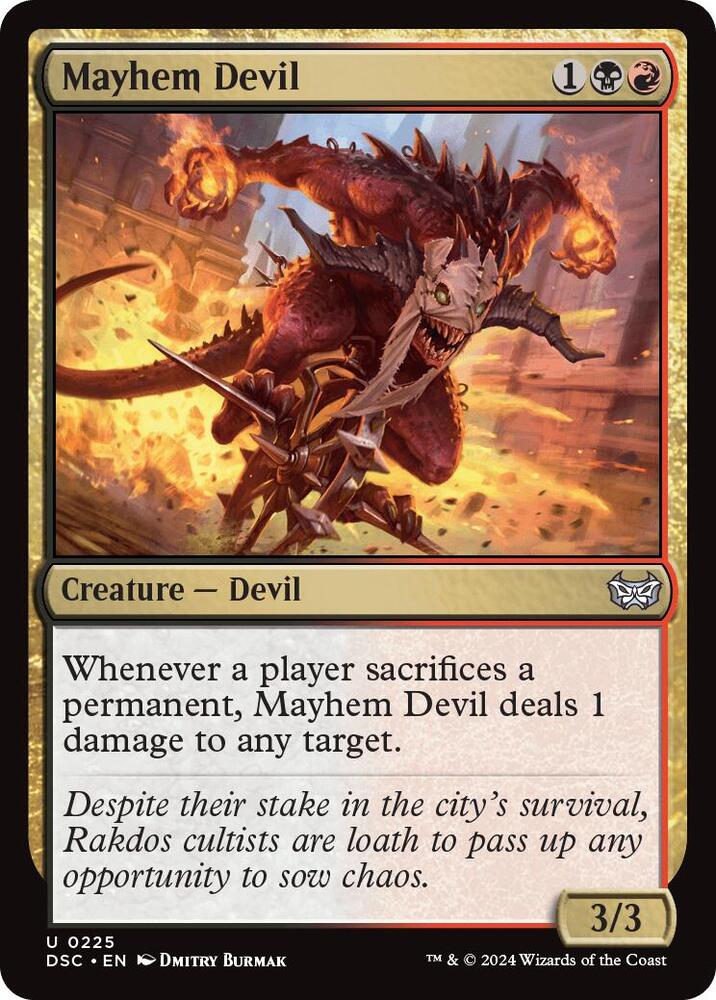 Mayhem Devil [Commander: Duskmourn: House of Horror] 225