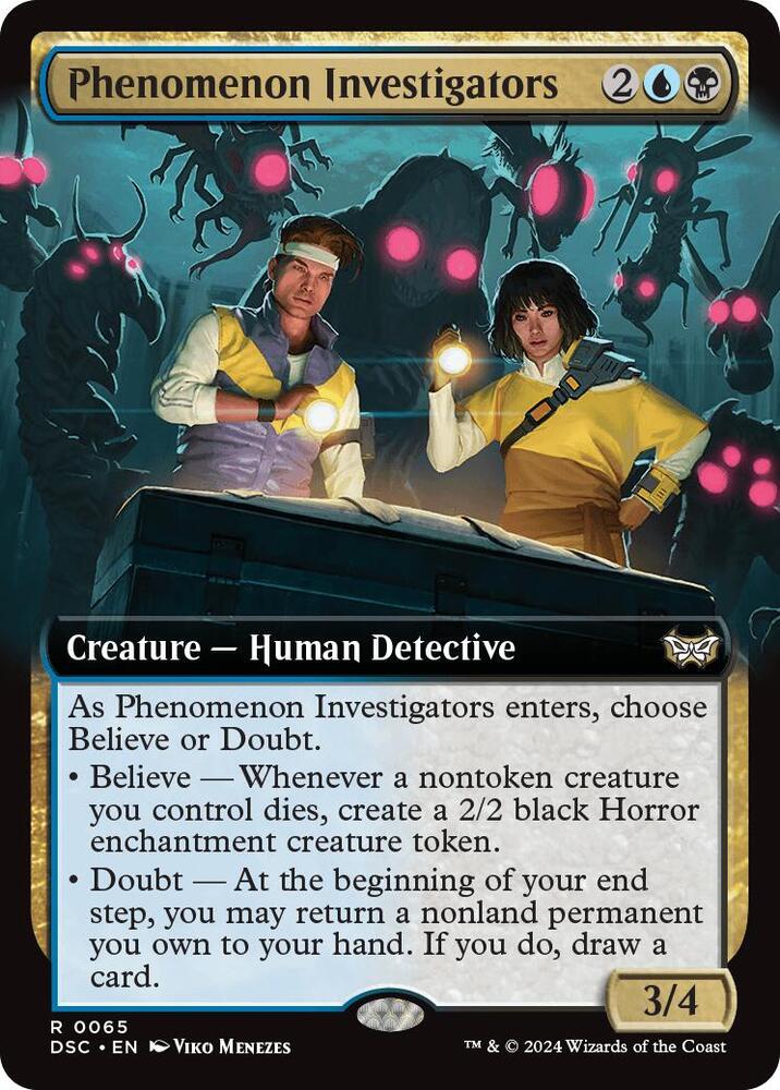 Phenomenon Investigators (Extended Art) [Commander: Duskmourn: House of Horror] 65