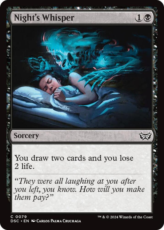 Night's Whisper [Commander: Duskmourn: House of Horror] 79