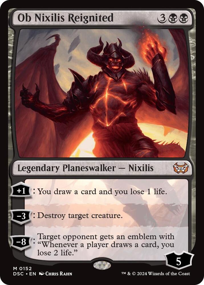 Ob Nixilis Reignited [Commander: Duskmourn: House of Horror] 152
